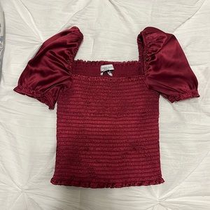 urban outfitter small burgundy top